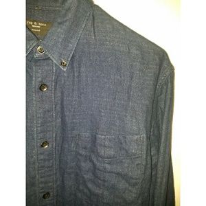 Blue Button Up Dress Shirt